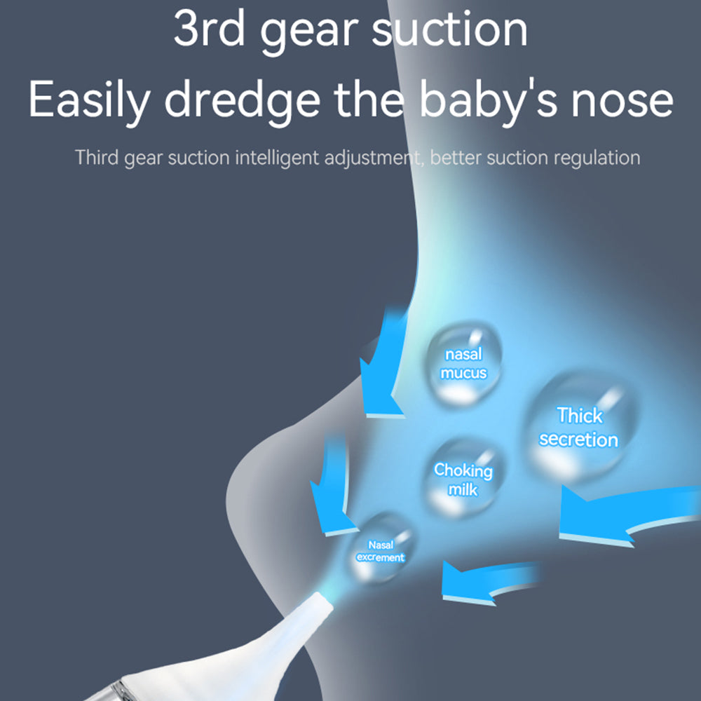 ka1006 Baby Electric Nasal Aspirator Nasal Suction Device with 3 Tips and Soothing Music ka1006 Baby Electric Nasal Aspirator Nasal Suction Device with 3 Tips and Soothing Music